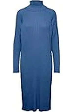 Y.A.S Dames mavi Knit Midi Rollneck Dress S. Noos gebreide jurk, , XS