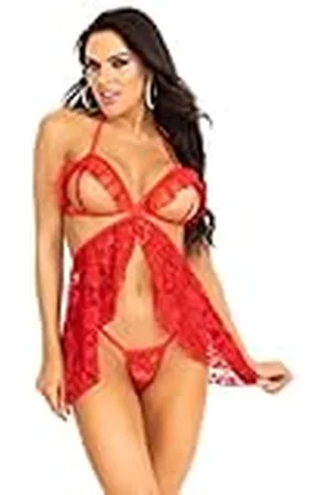 Leg Avenue Dames Flywaway babydoll & g-string, L