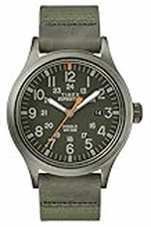 Timex Unisex polshorloge Expedition Scout analoog kwarts nylon, dark green, Standard-Größe, armband