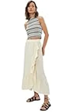 Koton Dames Frilled Asymmetrische Midi Rok, , 40