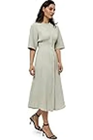 Peppercorn Mimmi Midi-jurk | Beige jurken voor dames VK | Lente damesjurken | Maat XL