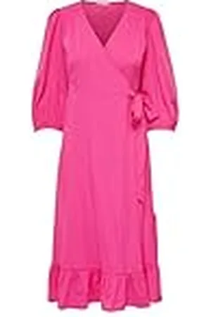 ONLY Midi-jurk voor dames, Fuchsia En Paars, M
