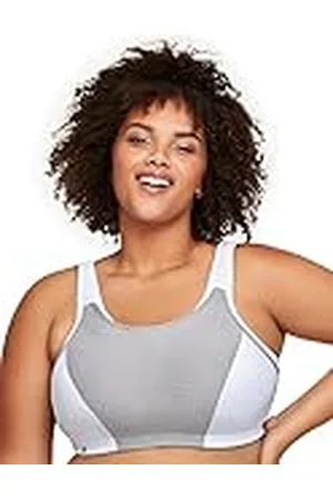 Glamorise Dubbellaagse sportbeha met ondersteuning op maat voor dames, , 75F