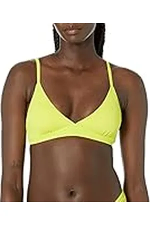 Amazon Dames lichte ondersteuning klassieke bikini badpak top, limoengroen, XX-Large