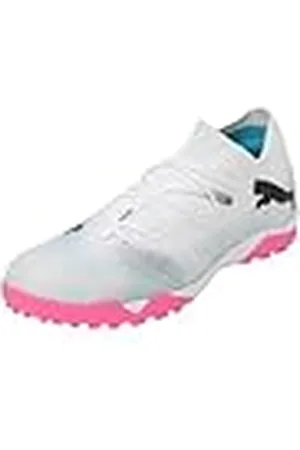 PUMA Heren Future 7 Match TT voetbalschoen, wit zwart-gif roze, 9,5 UK, White Black Poison Pink, 44 EU