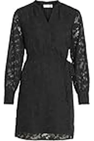 VILA VIFLEMA V-hals L/S korte jurk - NOOS, , 36