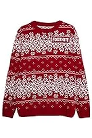 Popgear FortNite Christmas Fair Isle Jungs gestrickt Jumper 12-13 Jahre | Pullover-Fair-Isle-Geschenkideen