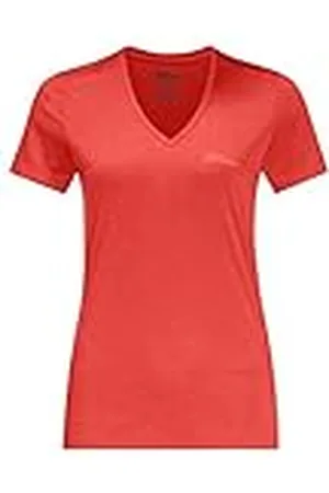 Jack Wolfskin Crosstrail T-shirt, korte mouwen, oranje, tango, M dames, , M