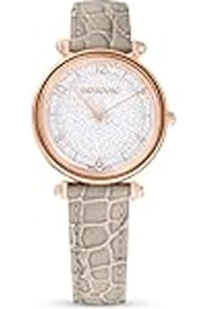 Swarovski Crystalline Wonder horloge, Swiss Made, Lederen band, , Roségoudkleurige afwerking
