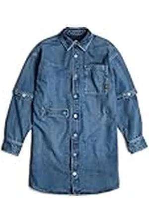 G-Star Modulaire shirt jurk met lange mouwen, , XXL