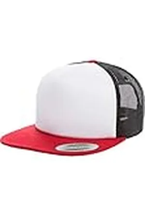 Flexfit Unisex Foam Trucker met witte voorkant cap, , Eén maat