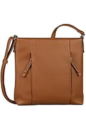 TOM TAILOR Dames Beca schoudertas, cognac bruin
