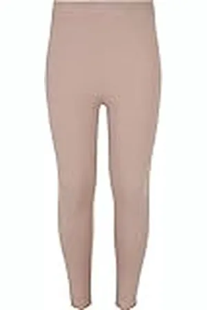 Urban classics Dames Leggings met hoge pasvorm Girls High Waist Jersey Leggings, Sportbroek, nauwsluitend, verkrijgbaar in 2 kleuren, maten 110/116-158/164, , 146 cm