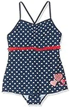 Playshoes Meisjes UV-bescherming rok marrite badpak, blauw (marineblauw 11, 98/104 cm