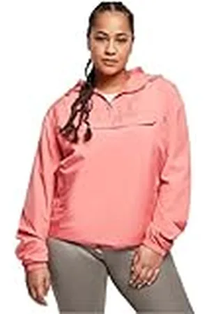 Urban classics Dames windbreaker met capuchon voor vrouwen, basic pull over jack verkrijgbaar in meer dan 10 kleurvarianten, maten XS - 5XL, , XS
