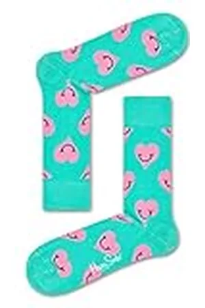 Happy Socks Big Dot, Kleurrijke en Leuke, Sokken voor kinderen, Blauw-Groente-Oranje-Roze-Rood-Geel (12-24M)