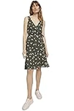 TOM TAILOR Dames Mouwloze chiffonjurk 1025869, , 34
