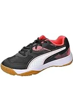 PUMA Solarflash Ii uniseks-kind Indoor sportschoen, BLACK-FIRE ORCHID- WHITE-GUM, 32 EU