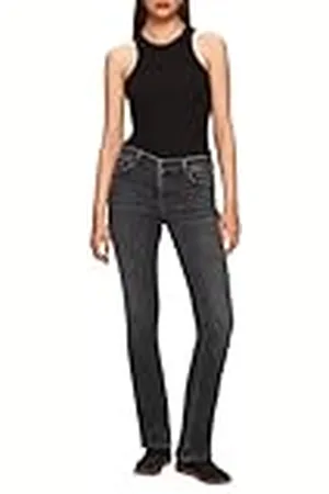LTB Jeans Dames Fallon 400 - Bootcut Mid Rise Basic-5-Pocket Dark Wash van katoenmix - maat W25L32, , 25W / 32L