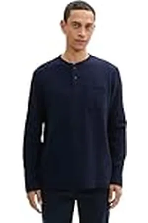 TOM TAILOR Heren T-shirt met lange mouwen, , XL