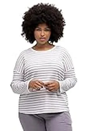 Ulla Popken Damesshirt Oversized loungewear, , normaal, , 50/52 NL