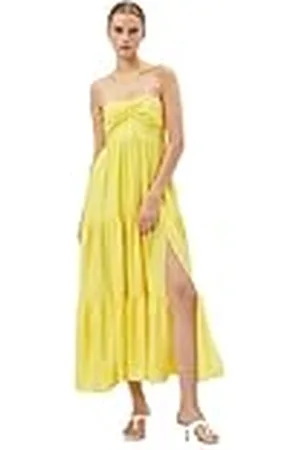 Koton Dames Viscose Mix Draped Halter Neck Long Dress, , 38