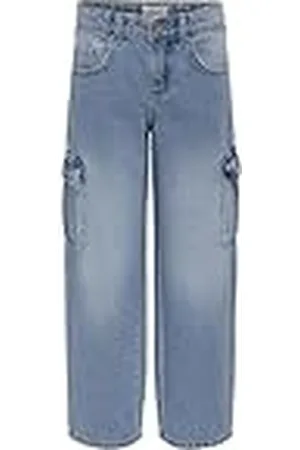 ONLY Girl Wortel KOGHARMONY jeans met wijde pijpen, , 122