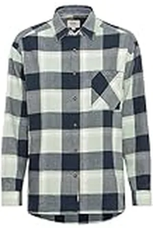 Camel Active Dames flanellen blouse met ruitpatroon, , XS
