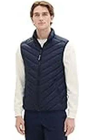 TOM TAILOR TOM KLEERMAKER lichtgewicht gewatteerd herengilet met opstaande kraag van gerecycled polyester