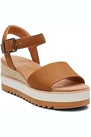 TOMS Diana Wedge sandaal voor dames, Lichtbruin, 37.5 EU