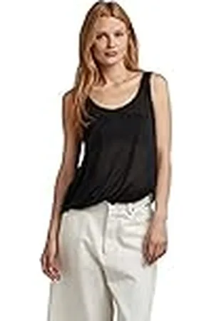 G-Star RAW Dames Essential Tank Top Loose T-Shirt, zwart (dark black 9908-6484), L, , L