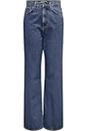 ONLY ONLSILJE Straight Fit Jeans voor dames, hoge taille, recht gesneden jeans, , 27W / 30L