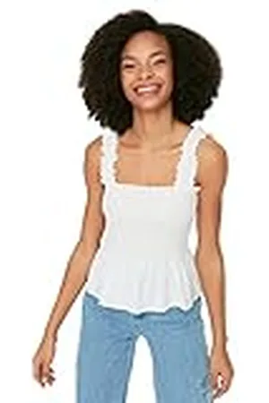 Trendyol Dames behandelde blouse Blouse, 34