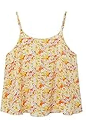 NAME IT NKFVINAYA Singlet TOP HHHH T-shirt, White Alyssum, 122W / 128L, , 122/128 cm