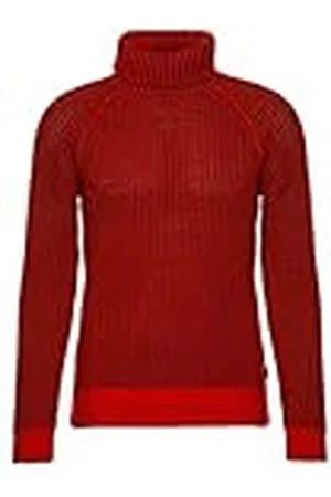 HUGO BOSS Heren Knitwear Knitted_Sweater, Bright Red, S