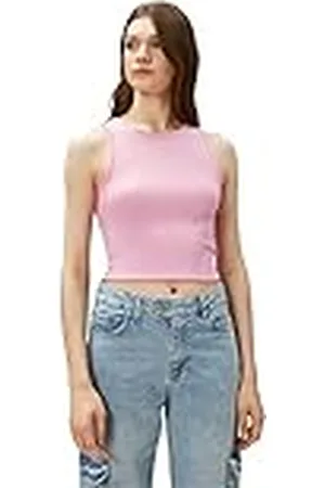 Koton Dames Crop Top Crew Neck Mouwloos, , L
