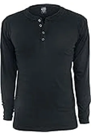 Urban classics Basic Henley L/S Tee Sweatshirt heren, ,XS
