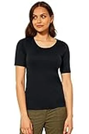 CECIL Dames Style Lena Basic T-shirt Katoen, , M