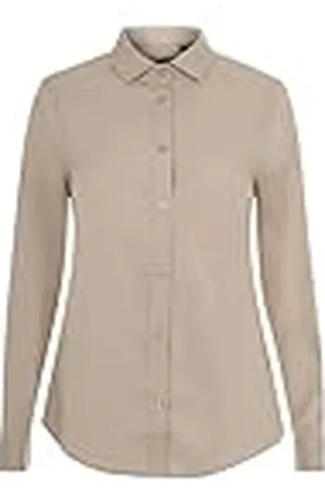 Velilla 405019S shirt met lange mouwen voor dames, elastisch, lichtbeige, maat XL, , XL