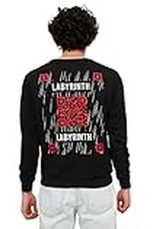 Trendyol Heren Male Fit Lange Mouwen Regular Bicycle Collar Bedrukt Sweatshirt, M