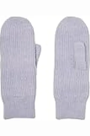 VERO MODA VMGILA Rib Mittens NOOS wanten, , Cosmic Sky/Detail: White Melange, , Cosmic Sky/Detail:White melange