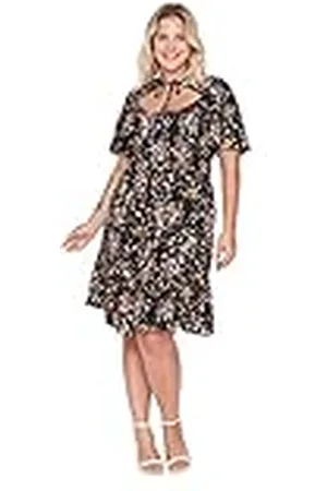 Trendyol Midi Standard Regular Plus Size Jurk voor dames, , 5XL grote maten