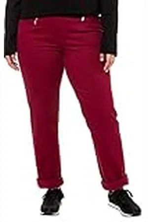 Ulla Popken Dames Mony, licht smal toelopende pijpen, stretchbroek, , 42