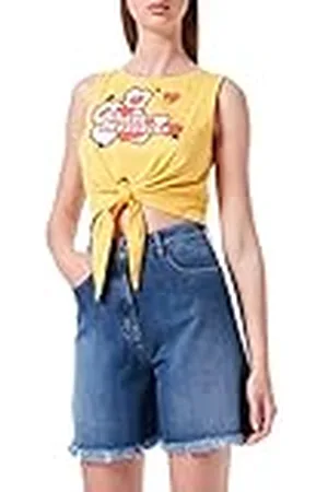 Moschino Dames katoenen jersey met logo Hearts and Stars print T-shirt, , 46 NL