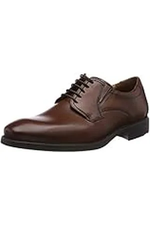 Lloyd Kentucky Herenschoen, klassieke zakelijke halfhoge schoen van leer in extra breed met rubberen zool, , 44.5 EU X-Breed