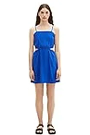 TOM TAILOR Dames 1036611 Jurk, 14531-Shiny Royal, XS, , XS