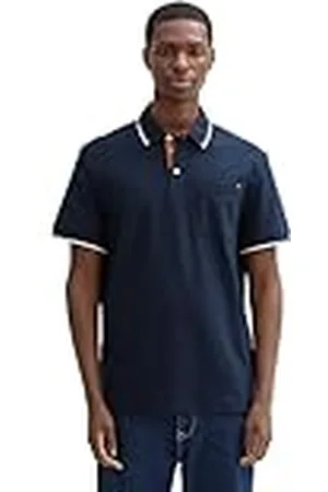 TOM TAILOR Piqué poloshirt voor heren met borstzak, , L