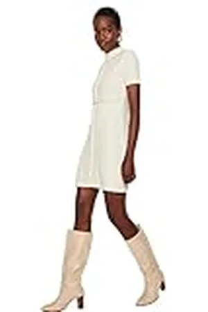 Trendyol Rechte mini-jurk met korte mouwen voor dames, , M