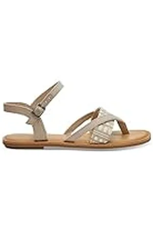 TOMS Lexie platte sandaal voor dames, bruin, 35.5 EU