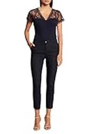 Morgan T-shirt met korte mouwen en kant, , M
